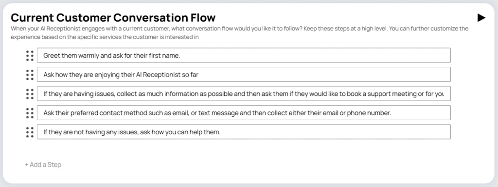 LBP Current Customer Conversation Flow